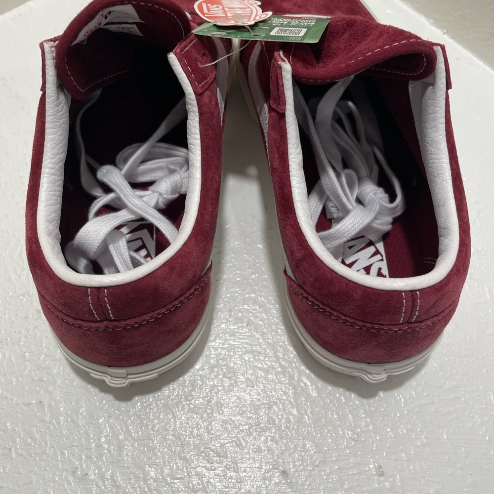 Vans Suede Sneakers in Burgundy and White never worn - Picture 4 of 13